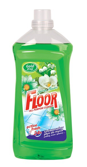 FLOOR 1.5l vůně jara zelený | Čistící a mycí prostředky - Saponáty - Saponáty na podlahu a univerzální